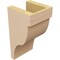 Ekena Millwork 5"W x 5"D x 10"H Wide Garner Rough Cedar Woodgrain TimberThane Corbel, Primed Tan CORUR05X05X10GARRCPR - alternate 4
